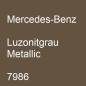 Preview: Mercedes-Benz, Luzonitgrau Metallic, 7986.